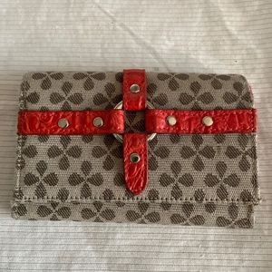 Adorable brown and orange wallet